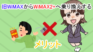 旧WiMAXからWiMAX2+へ乗り換えするメリット